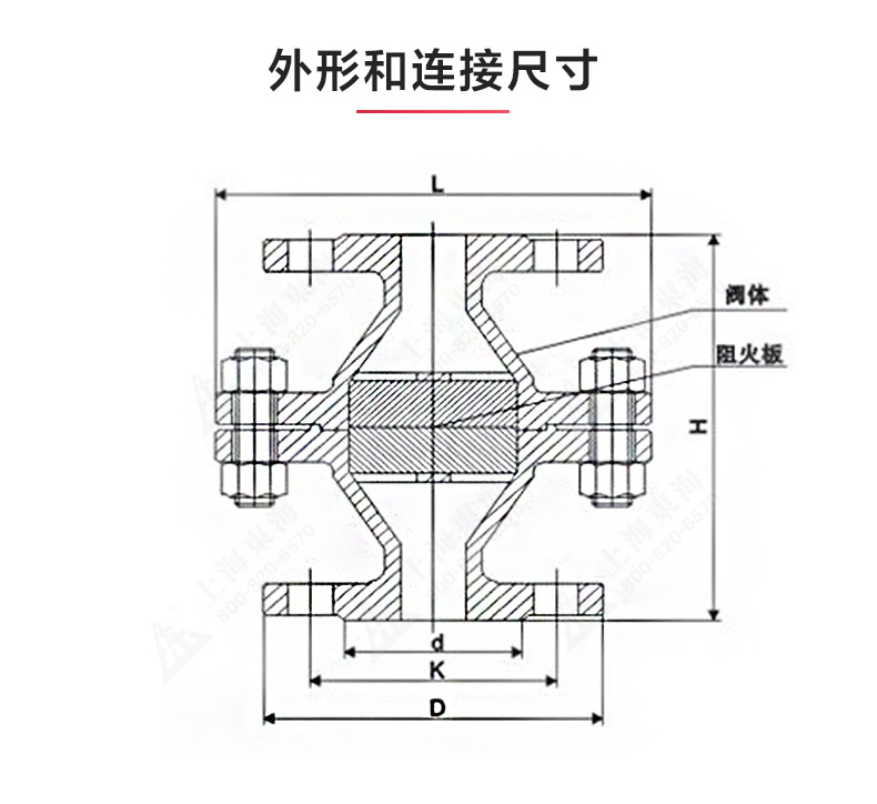 GZW-1不锈钢管道阻火器_九州网_九州(中国)结构图.jpg